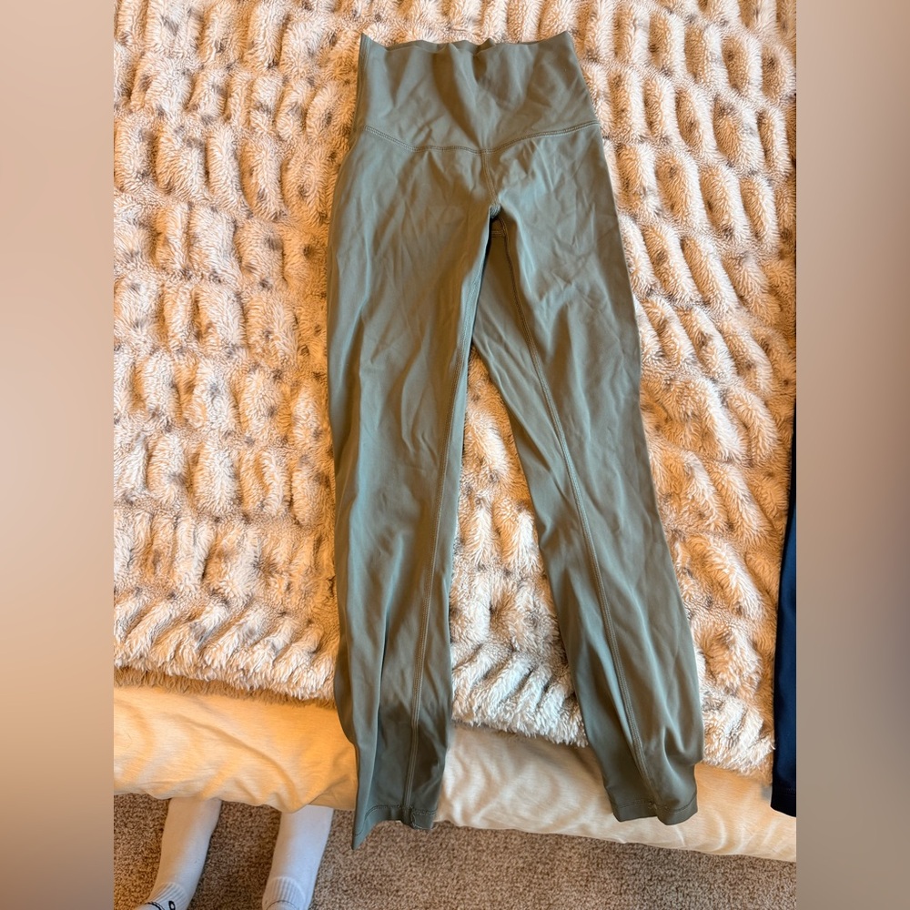 Green Moss colored Lululemon leggings